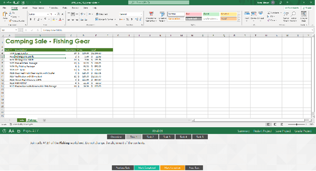 excel prep course sample image
